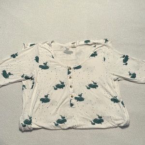 Kate Quinn bamboo whale print dress/nightgown.